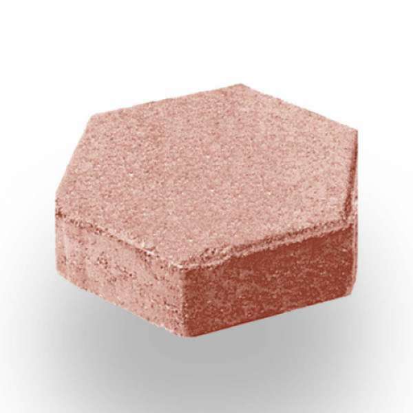 Hatkő térkő 6 cm - Piros
